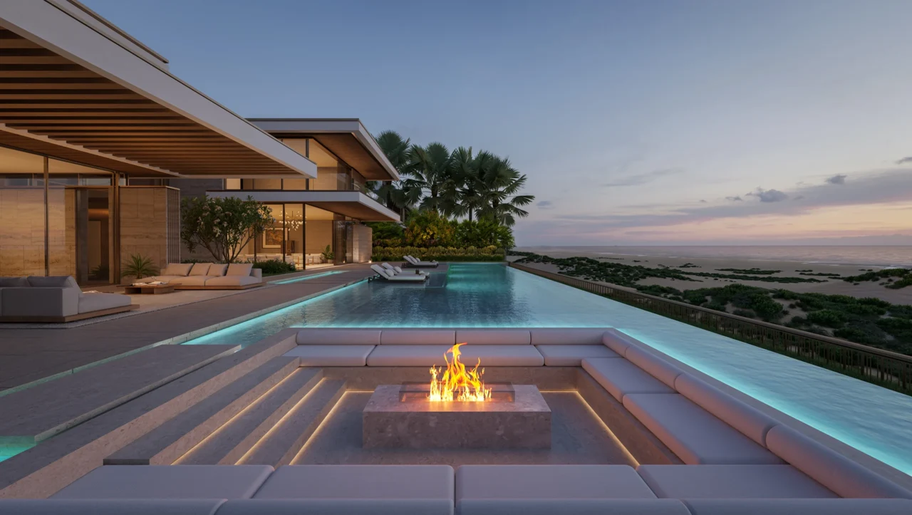 Evening terrace from the official project gallery